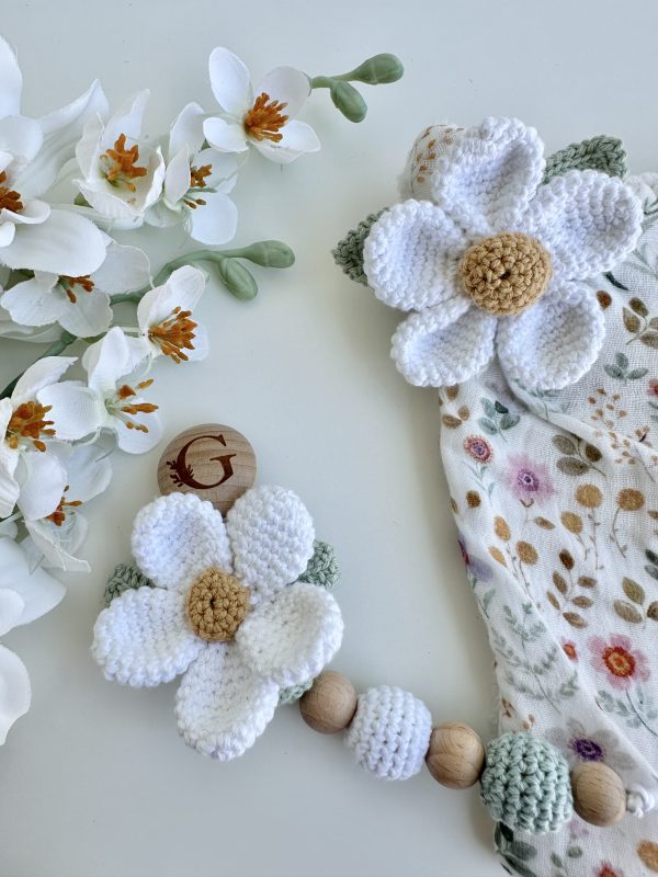 Prende-Chupeta, Flor Croché - Image 2