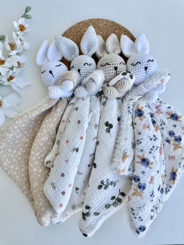 Doudou Orelhas para cima, Coelho Croché