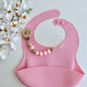 Babete Silicone, Rosa Claro
