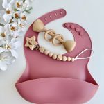 Babete Silicone, Rosa Escuro