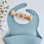 Babete Silicone, Azul-acinzentado