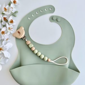 Babete Silicone, Verde