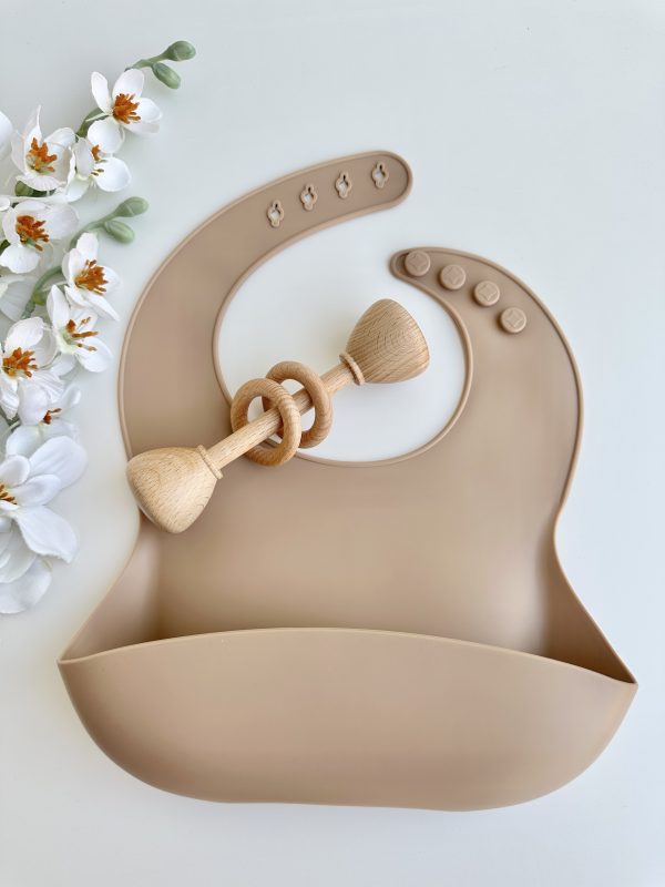Babete Silicone, Castanho Claro