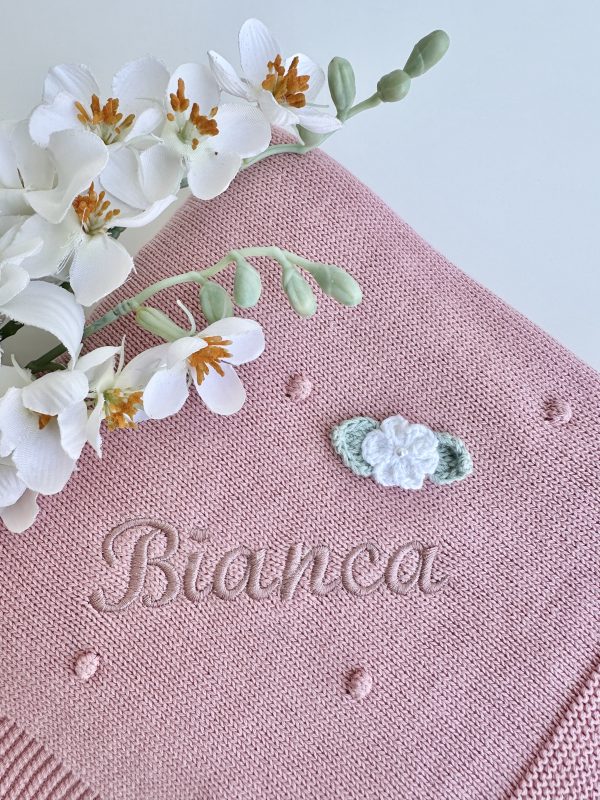 Manta para Bebé, Pompom Lavanda - Image 2