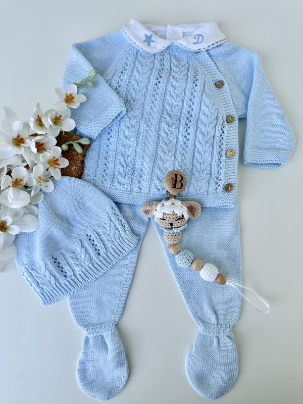 Conjunto de Malha Roupa Bebé, Trespasse Azul