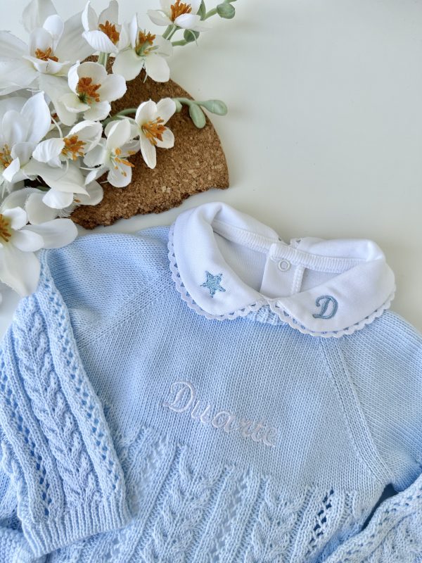 Conjunto de Malha Roupa Bebé, Azul - Image 2