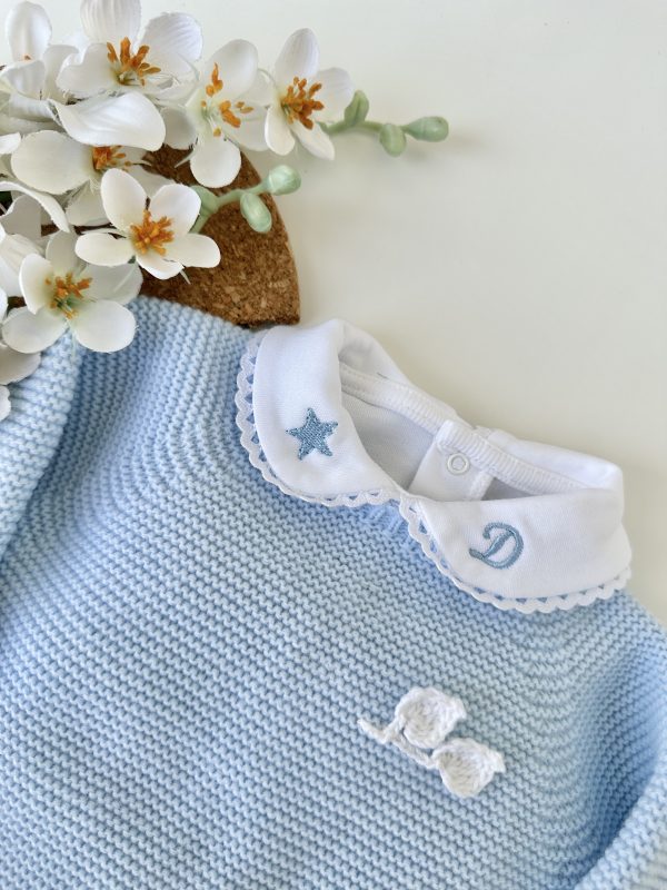 Conjunto de Malha Roupa Bebé, Botões Verde - Image 4